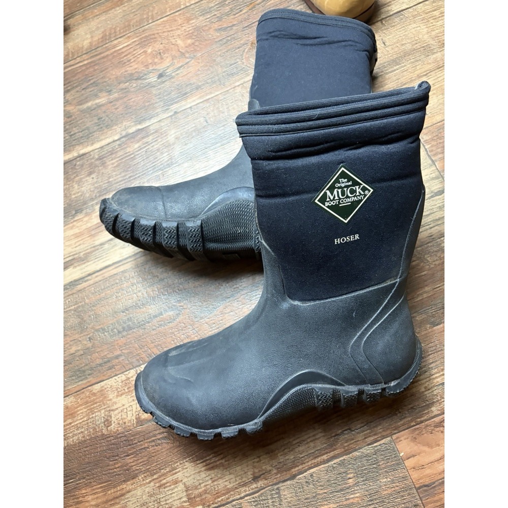 Muck The Boot Company Hoser Slip On Boots  Mns 6 6.5 Wmns 7 7.5 Black
